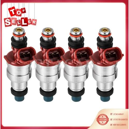 4pcs Fuel Injector Nozzle 23250-35040 2325035040 23209-35040 2320935040 Fits For Toyota 4Runner 1989-1995 Pickup 1989-1995 2.4L
