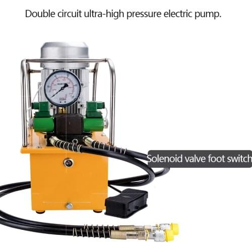 750W/1500W Dual-Circuit Ultra-High Pressure Electric Hydraulic Pump Solenoid Valve Foot Switch Hydraulic Press