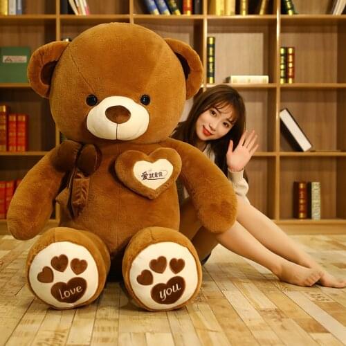 Giant Teddy Bear Plush Toys For Girls Stuffed Doll Soft Big High Quality Unstuffed Empty Bear skin Valentines Day Gift For Kids