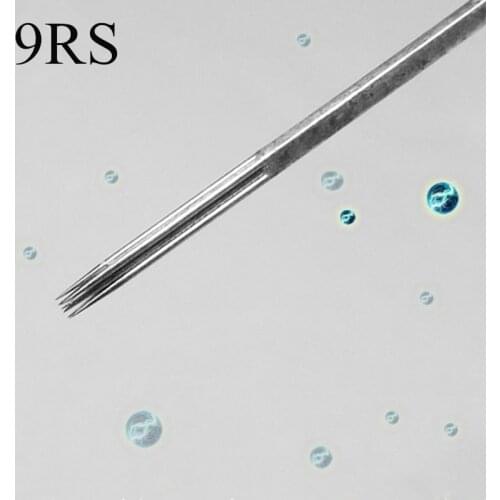 Box Of 50pcs Disposable Sterilized 9RS Tattoo Needles (9 Round Shader) Wholesale Supply