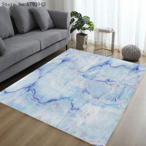 Marble Texture Area Carpet 3D Print Quicksand Large Carpet Kitchen Doorway Non-Slip Floor Carpet For Living Room Floor Rug Decor