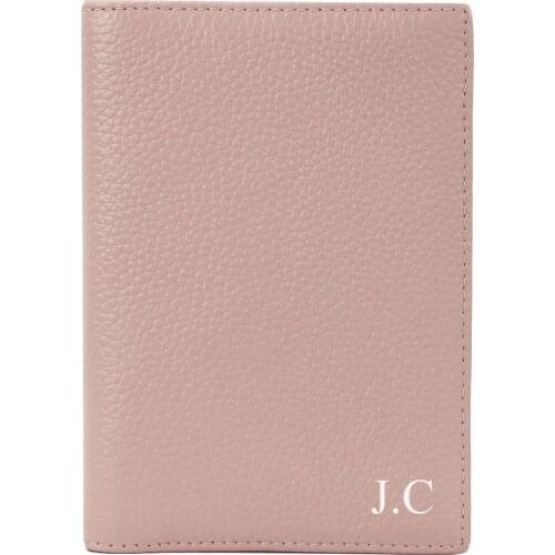 Fashion Case Passport Holder Real Leather Pebbled Passport Cover Portable Boarding Cover Travel Accessories Passport Travel Bag