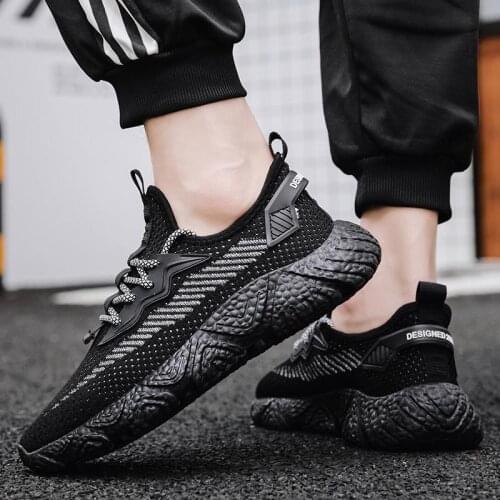 2020 Mens tide brand air cushion sport shoes casual sneakers mens leisure shoes breathable mesh Walking sneakers lace-up