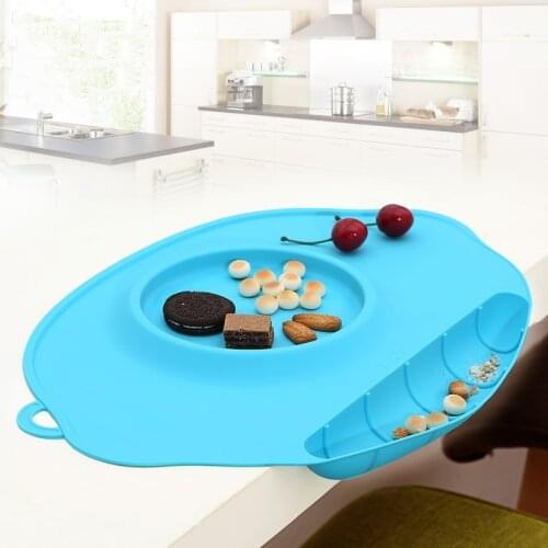 Non-Slip Tray Baby Table Topper Mat Waterproof Silicone Pad Infant Dinner Portable Placemat - Baby Feeding Baby Place Mat