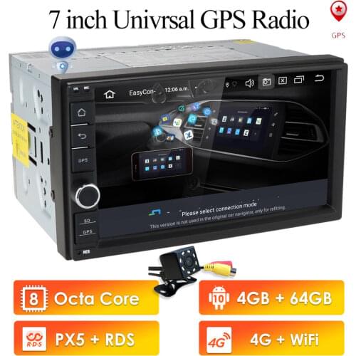 Newest Hizpo 4GB RAM 64G ROM 2Din HD 7''Android 10 Universal Car Radio Audio Stereo GPS Navigation Media Player Tape recorder BT
