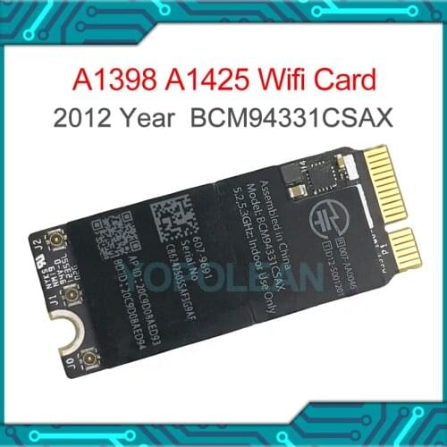 Original Bluetooth Wifi Airport Card BCM94331CSDAX 607-8356 For Macbook Pro Retina 13" A1398 A1425 2012 year