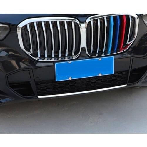Fit For BMW 2020 new X5 front bar trim strip, 2019 model modified special front bumper bright strip for exterior