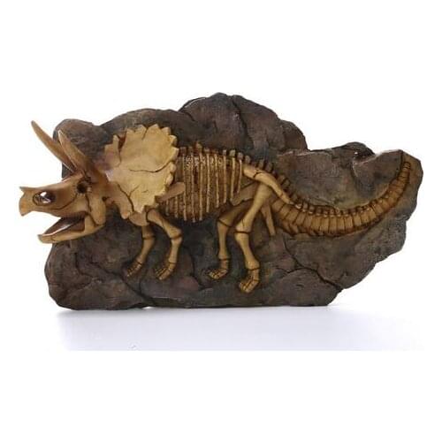 Resin triceratops wall hanging antique dinosaur fossil crafts personality decoration Halloween gifts