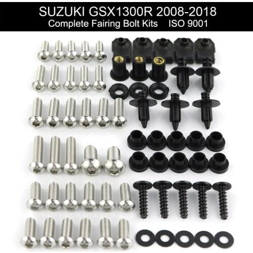 Stainless Steel Complete Full Fairing Bolts Kits Fit For Suzuki GSX1300R Hayabusa 2008-2011 2012 2013 2014 2015 2016 2017 2018