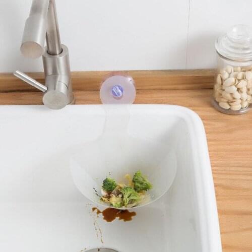 Drainage Port Anti-blockage Filter Self-standing Foldable Sink Stopper Anti-Blocking Device For Kitchen Bathroom 3