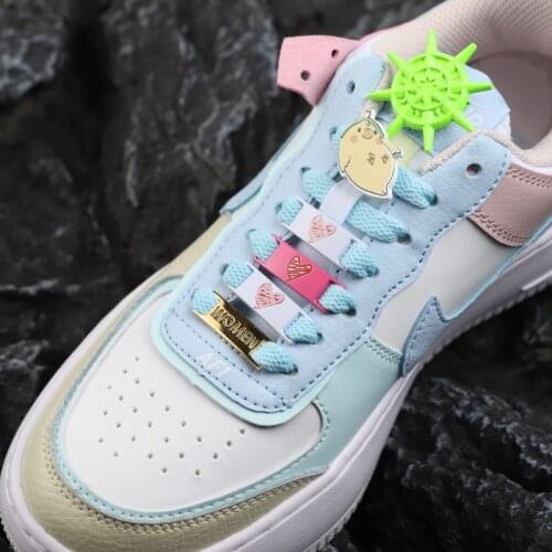 Shoelaces Buckle Shoelace Metal Buckle Shoelaces Accessories Metal Lace Lock DIY Sneaker Kits AF1 Shoe Decorations Iron Plate