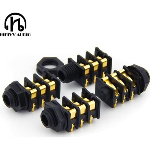 Hifivv audio NMJ6HFD2-AU Headset gold-plated socket socket 6.35mm Female Stereo Microphone headphone socket a lot 2pcs
