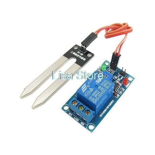DC 5V 3-5s Delayed Time Soil Humidity Actuation Mode Relay Module