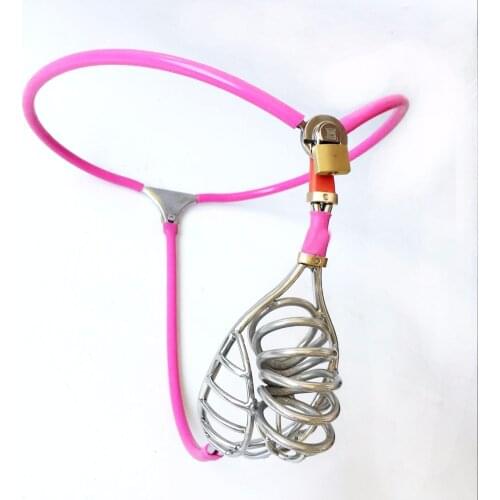New hollow Stainless steel metal BDSM chastity belt cage bondage slave penis restraint erotic couples Sex toy for man gay