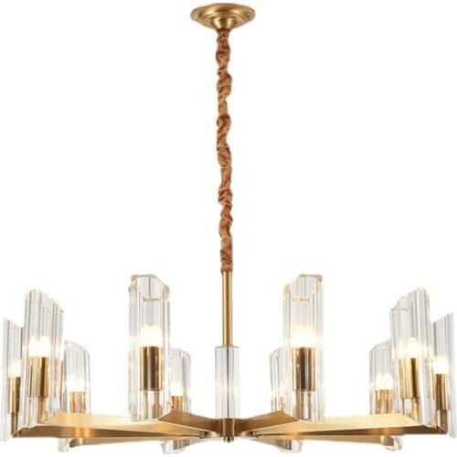 Modern Gold Chandelier Lighting For Living Room Bedroom Dining Glass Hanglampen Luxury Shop Lights