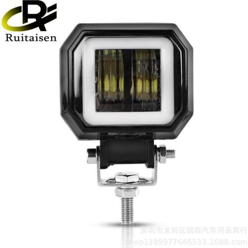 LED work lights, car lights, LED headlights, new LED work lights, fog lights, 20W with aperture, angel eyes