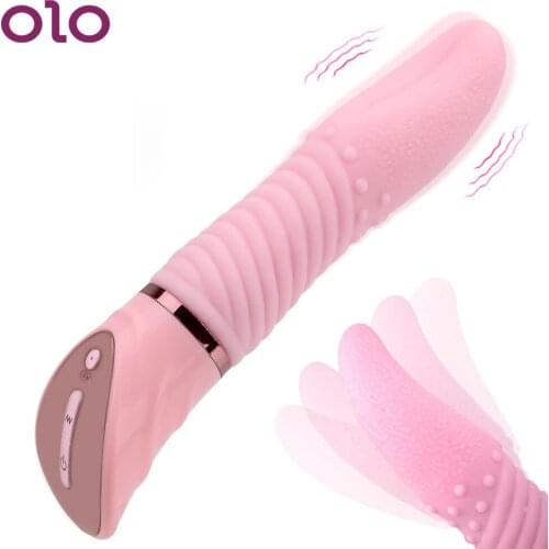 OLO Tongue Vibrator Sex Toys for Women G-spot Massager 10 Speed Clitoris Stimulator Oral Masturbation Erotic Multifunction