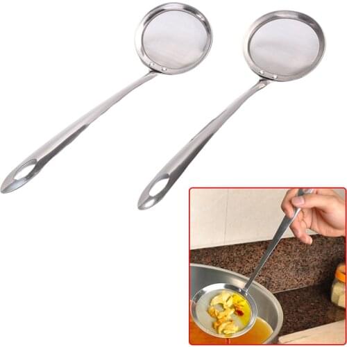 1PC Skimmer Spoon For Hot Pot Mesh Strainer Fat Oil Filters Skimming Grease Foam