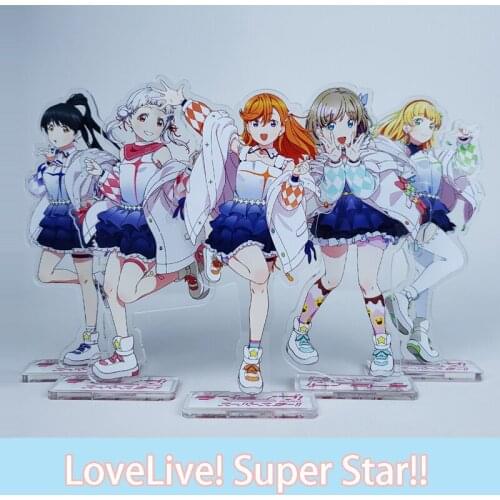 15CM Anime LoveLive!SuperStar!! Shibuya Kanon Tang Ke Ke Arashi Chisato Acrylic Stand Figure Model Plate Toy Desktop Decor