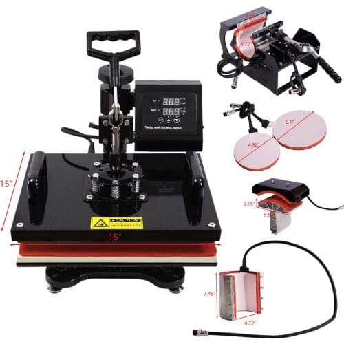 6IN1 30x38cm Heat Press Machines Digital best
