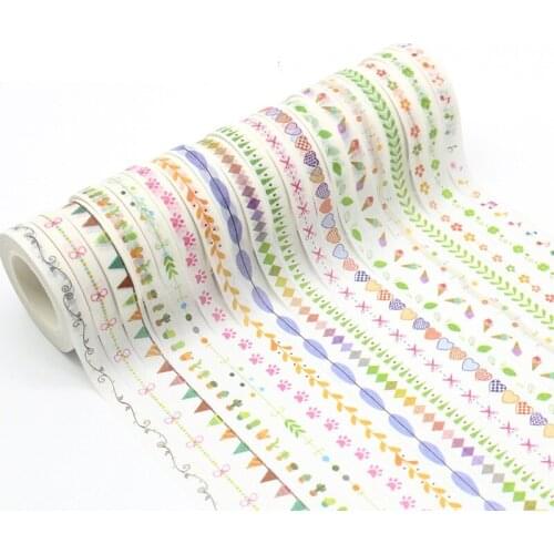 8mm *10m Cute Kawaii Flower Food Decorative Washi Tape DIY Scrapbooking Japanese Masking Tape School Office Supply Paper Sticker