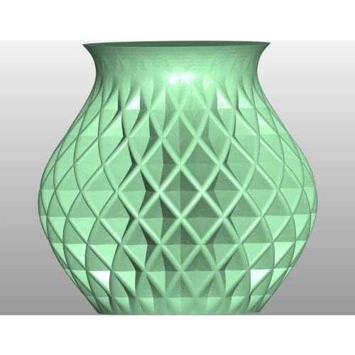 STL format file for cnc router machine engraving relief spiral vase