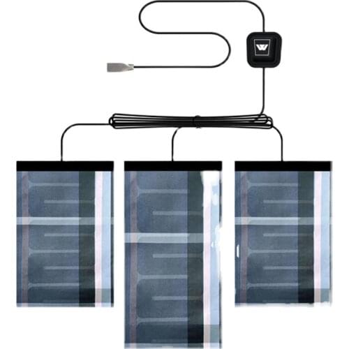 Graphene heating sheet. Electric heating clothing heating sheet. 3-speed temperature controller. Graphene heating cloth. One for