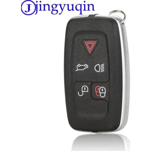 Jingyuqin 5 Button Key Housing For LAND ROVER RANGE ROVER SPORT LR4 Vogue 2010-2013 Remote Keychain Cover Cover