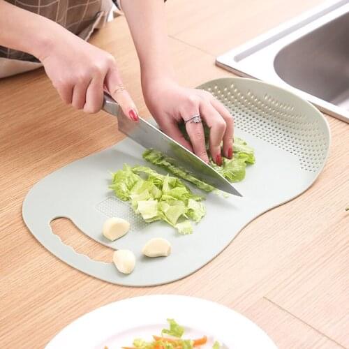 Kitchen Chopping Blocks Tool Flexible Transparent Cutting Board Kitchen PP Cutting Boards Classification Chopping Board Drainage