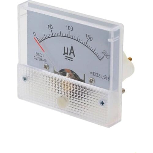 HOT NEW 85C1 200uA DC pointer ammeter head mechanical meter