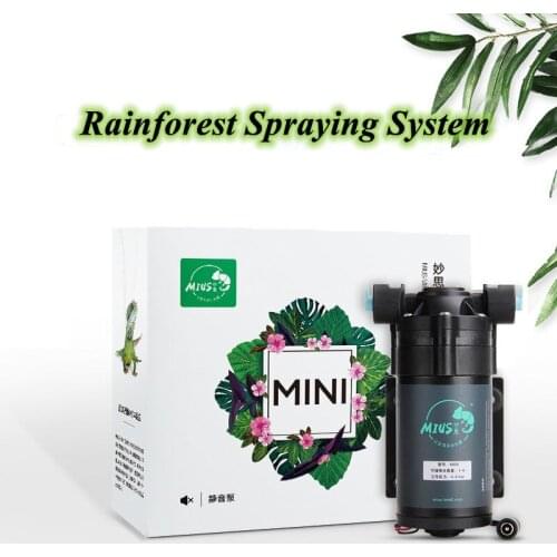 Mini Reptile Fogger Silent Pump Misting Spray System Nebulizer for Plant Greenhouse Garden Irrigation Terrarium Spraying Device
