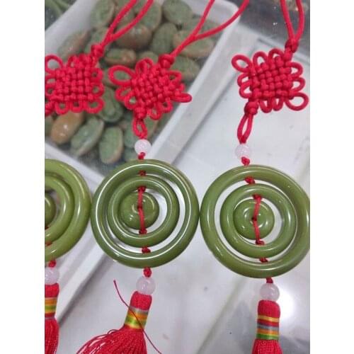 Natural Fluorite Night-luminous Hand Carved Car or Home Ornaments Amulet Bright