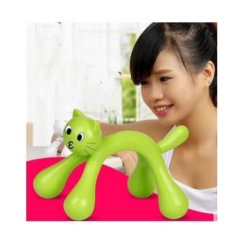 2016 new portable vertebral body massager holiday gift lovely cat massager multi-function, office required