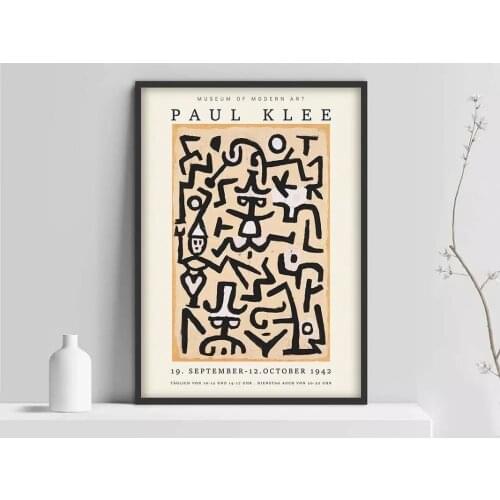 Poster, Art Print, Museum of Modern Art, Modern Minimalist, Klee Wall Art, Wall Gallery, Exhibitio
