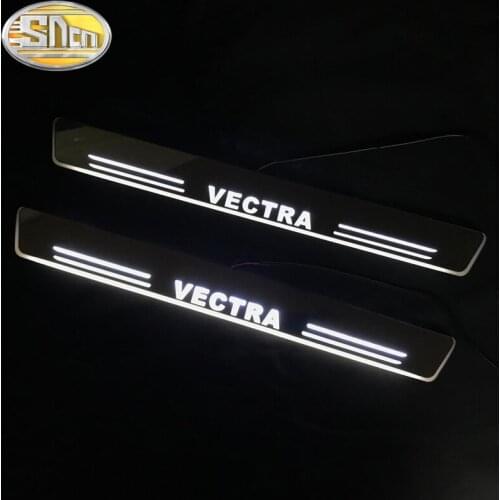 For Opel Astra Vauxhall Acrylic Moving LED Welcome Pedal Scuff Plate Pedal Door Sill Pathway Light scuff plate threshold
