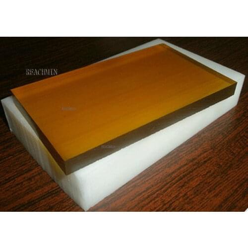 PEI Plate Polyetherimide Sheet Board Amber Color Electrostatic Prevention Static-free for Aircraft CNC Machine Cutting All Size