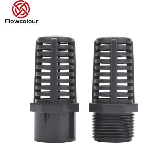 PVC Threaded Suction/Overflow Strainer Aquarium Filter Drain Fitting Connectors Fish Tank Permeable Vent Cap