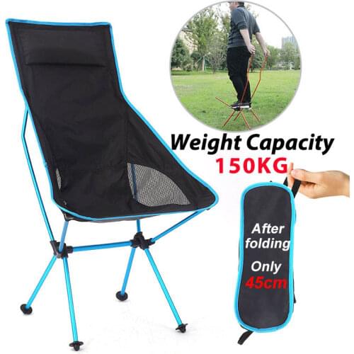 Outdoor Camping Chair Oxford Cloth Portable Folding Lengthen Camping Seat for Fishing Festival Picnic BBQ Beach Ultralight Chair