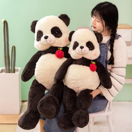 1PCS 80/100cm super giant cute pandas, teddy bears, duck plush toy soft stuffed animal doll baby toys girl birthday gifts