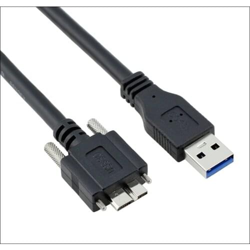 Super Speed USB 3.0 Male A to Micro B Cable Can be fixed with screws For External Hard Drive Disk HDD