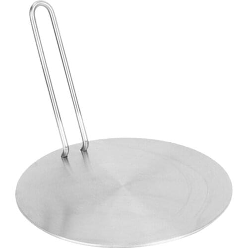 Heat Diffuser,Stainless Steel Induction Plate Induction Converter Simmer Ring Plate with Handle for Electric Gas Stove