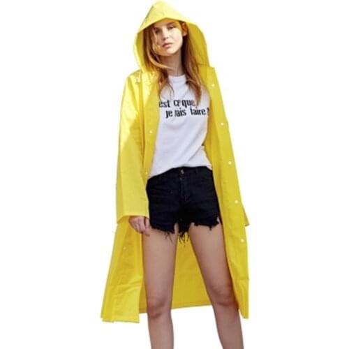 Waterproof Transparent Raincoat Yellow Coat Mens Transparent Girl Hiking Windbreaker Poncho Abrigos Mujer Rain Gear DD60YY