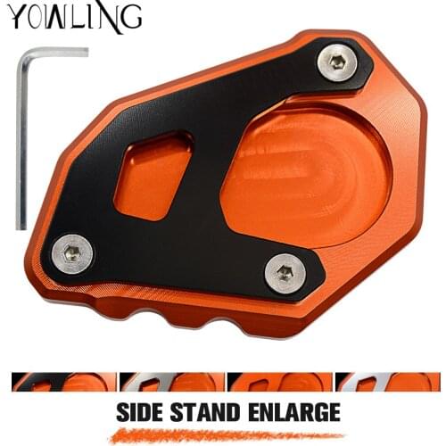 Motorcycle CNC Kickstand Foot Side Stand Extension Pad Support Plate For Adventure 1050 1090 1190 1290 Super Adventure