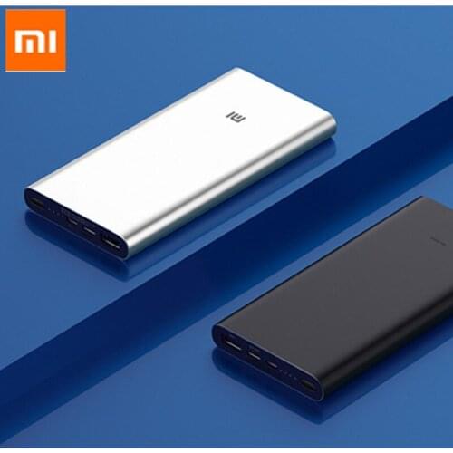 Xiaomi Power Bank 10000mAh 3 Dual USB Output Outputs 18W QC3.0 Quick Charge for Mobile Phone Fast Charge External PowerBank