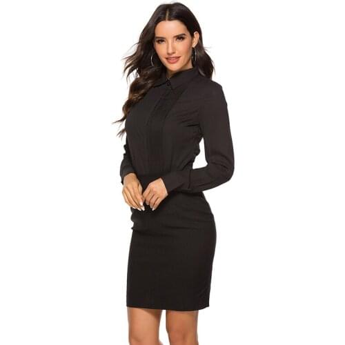 2019 New Women Fashion Chiffon OL Pleated Blouse Body Shirts Long Sleeve Turn-down Collar blusa feminina S-XXL White Black