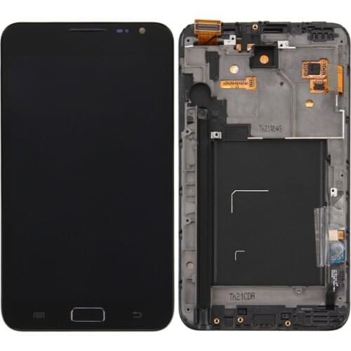 IPartsBuy Original LCD Display + Touch Panel with Frame for Galaxy Note / i9220 / N7000