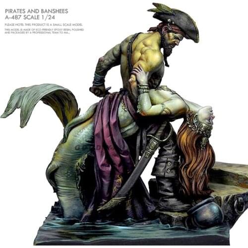 1/24 Resin model kits figure colorless and self-assembled A-487