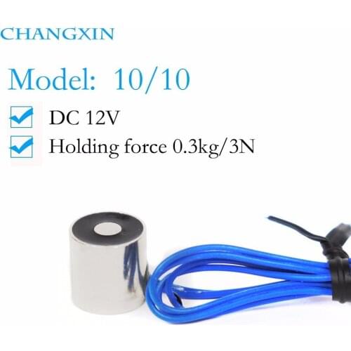 10*10mm Suction 0.3kg Dc 6v/12v/24v Mini Nano Solenoid Electromagnet Electric Lifting Electro high quality Magnet