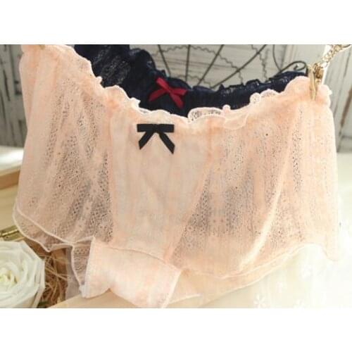 100% Real Photoes Princess Lovely Cute Princess kawaii Lolita Lace Panties Underwear brief Thong Boxer Sexy lingeries WP264