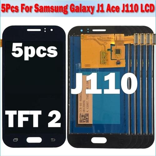 5 Piece/lot 100% Test For Samsung Galaxy J1 ACE J110 J110F LCD Display Display Touch Screen Digitizer Assembly Replacement